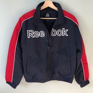 Reebok Retro Track Jacket - Boy's Navy Red White